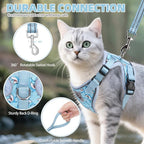 PUPTECK Cat Harness and Leash Set Escape Proof Reflective Cat Walking Harness - Image 5