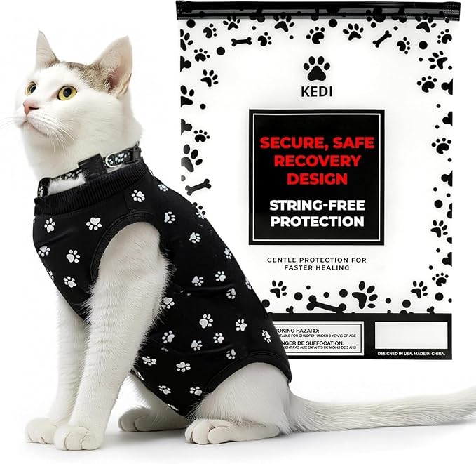 Cat Surgery Recovery Suit Female Cat Onesie by KediPetSolutions