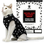 Cat Surgery Recovery Suit Female Cat Onesie by KediPetSolutions