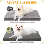 KSIIA Orthopedic Crate Bed: Deluxe Plush Washable Dog Bed - Image 4