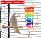 Large Parrot Suspensible Xylophone Toy, Medium Birds, African Grey - Image 2