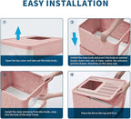 Cat Litter Box with Litter Mat and Scoop, Large Covered Litter Box with Lid - Image 6