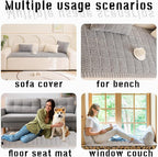 Sofa Cover Fuzzy Couch Cover for Pet, Couch Covers for Dogs Washable Non-Slip - Image 5