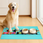 Spring Dachshund Pet Feeding Mat 24x16 Inch Cute Pet Feeding Area Mat Pet Food - Image 3