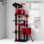 Globlazer Gothic Heavy Duty Cat Tree, 70in Tall Sturdy Goth Cat Tree - Image 5