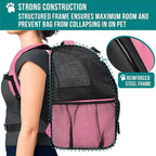 PetAmi Dog Backpack Carrier for Small Large Cat, Ventilated Pet Hiking Backpack - Image 6