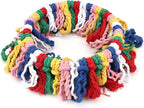 Wontee Bird Rope Chewing Toys Parrot Cage Bite Toys Colorful Hanging Ring Swing - Image 7