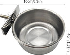 Tfwadmx 6 Pcs Bird Feeding Dish Cups Parrot Food Bowl Clamp Holder Coop Cup - Image 7