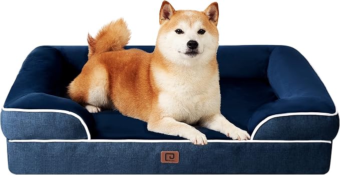 EHEYCIGA Orthopedic Dog Beds for Large Dogs, Waterproof Memory Foam Large Dog by EHEYCIGA