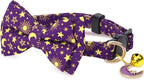 2 Pack Cotton Cat Collar with Bow Tie and Bell - Image 4