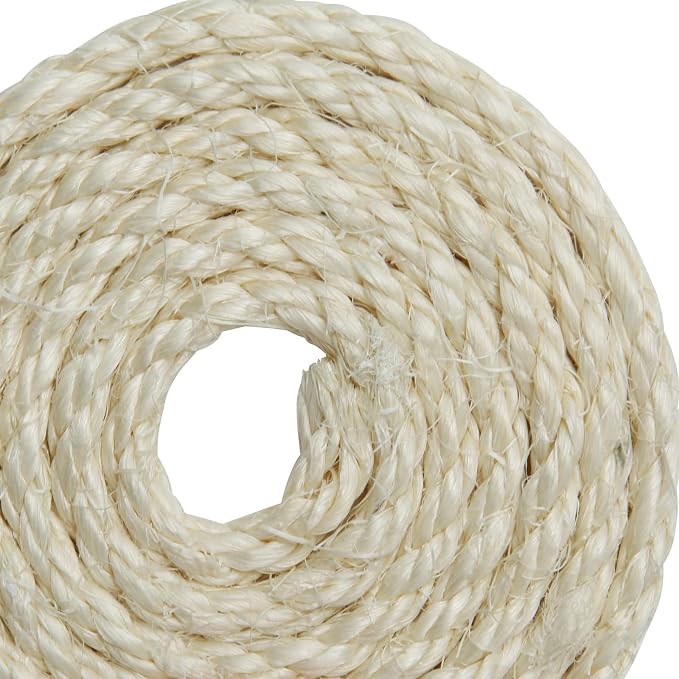 Cat Sisal Rope 164-Feet 4mm for Scratcher Repair and Replace Scratching Post - Image 7