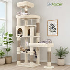 Globlazer Extra Large Platform Cat Tree, 65in Tall Sturdy Cat Tree - Image 8