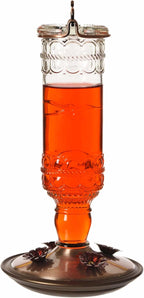 Perky-Pet Antique Glass Bottle Hummingbird Feeder - Image 8