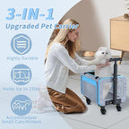 Rolling Pet Carrier with Detachable Wheels - Image 7
