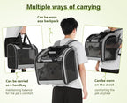 Pecute Cat Backpack with Widened Interior Space, Upgraded Dog Backpack Carrier - Image 3