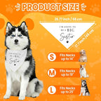 2 Pack Dog Bandanas for Pregnancy Announcement, I'm Going to Be A Big Brother - Image 3