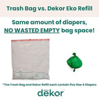 Diaper Dekor CLASSIC Diaper Pail Refills 2 Count Unscented Exclusive - Image 5