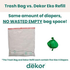 Diaper Dekor CLASSIC Diaper Pail Refills | 4 Count Unscented | Exclusive - Image 5