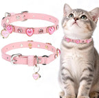 EXPAWLORER Valentine's Day Leather Cat Collar by EXPAWLORER