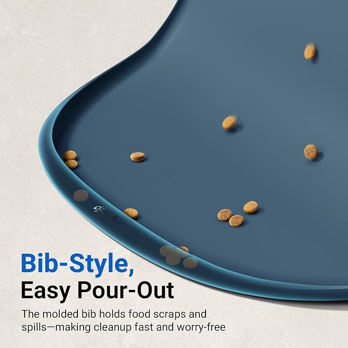 DownyPaws Cat Food Mats for Floors Waterproof, BPA Free Silicone Pet Feeding Mat - Image 5