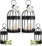 Sliner 4 Pcs Birdcage Candle Holder Valentine Decorative Bird Cages by Sliner