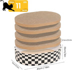Cat Scratcher Box with 4 Cat Scratching Board Reversible Scratch Pad, Heavy - Image 8