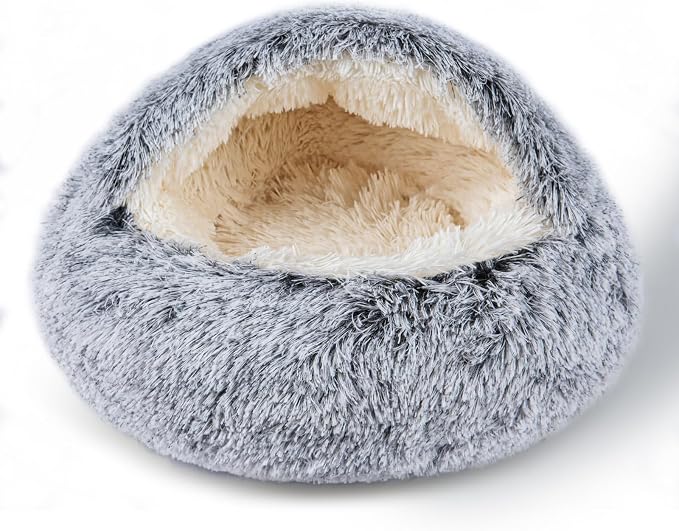 Cat Bed for Indoor Cats, Calming Cozy Cave by Unknown