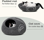 MEOWFIA Cat Cave – Premium Felt Cat Bed - Image 4