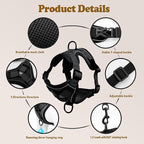 Cat Harness and Leash for Walking, Escape Proof Soft Adjustable Vest Harnesses - Image 4