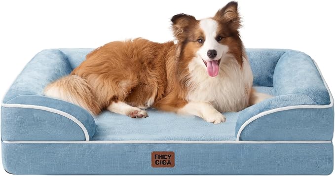 EHEYCIGA Orthopedic Dog Beds for Large Dogs, Waterproof Memory Foam Large Dog by EHEYCIGA