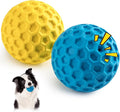 HIPPIH Indestructible Squeaky Dog Toys, Interactive Dog Balls 2 Pack, Dog Chew by HIPPIH