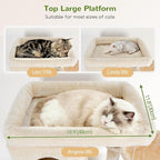 Globlazer Corner Cat Tree 66 inch Multi-Level Climbing Tower Kitty Condos Cat - Image 2