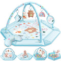 Baby Gym Play Mat, 8-in-1 Tummy Time Mat & Ball Pit by Jyusmile
