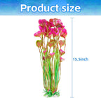 AQUANEAT Artificial Fish Tank Plants, Plastic Aquarium Accessories Large - Image 3