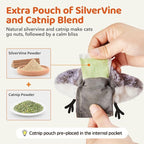 Potaroma Cat Toys Flapping Bird, Lifelike Sandpiper Chirp Tweet, Rechargeable - Image 7
