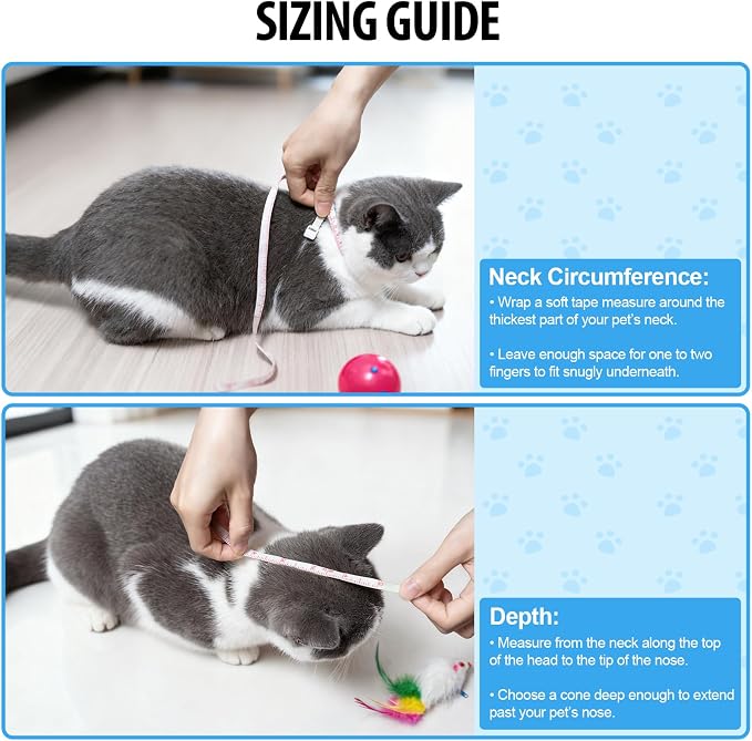 Depets Adjustable Recovery Pet Cone E-Collar - Image 2