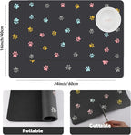 Cat Food Mat Absorbent Dog Mat for Food and Water Non Slip Quick Dry Dog Bowl - Image 5