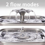 Veken Innovation Award Winner Stainless Steel Cat Water Fountain, 108oz/3.2L - Image 6