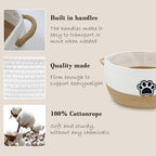 Dog Toy Basket, Large Dog Toy Storage Woven Rope Basket, Dog Toy Bin - Image 2