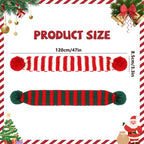BWOGUE 2-Piece Knitted Dog Christmas Scarf & Bandana - Image 2