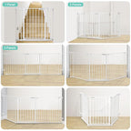 COMOMY 80" Extra Wide Baby Gate, Dog Gate - Image 5