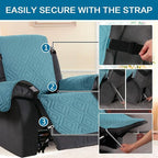 H.VERSAILTEX Reversible Quilted Recliner Covers Water Resistant Furniture - Image 5