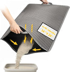 Cat Litter Mat, Upgrade Super Waterproof Back Layer Litter Box Mat, Non Slip by Conlun