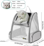 Texsens Pet Backpack Carrier for Small Cats Dogs | Ventilated Design, Safety - Image 2