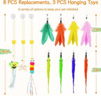 Cat Wand Toy, Interactive Kitten Feather Toys Self Play, Cat Teaser - Image 7