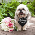 SZEE 2 Pack My Humans are Getting Married Dog Bandanas, Wedding or Engagement - Image 6