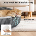 SIWA MARY Small Dog Bed with Attached Blanket, Cozy Donut Cuddler Anti-Anxiety - Image 4