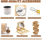 5PCS Bird Perch and Toy Set. Includes a Perch, and Chew Toy. Hangable Natural - Image 5