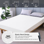 California King Mattress Protector Waterproof, Fitted Sheet Style Breathable - Image 7