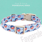 Faygarsle Patriotic Dog Collar, 4th of July Design, American Flag Pattern - Image 2